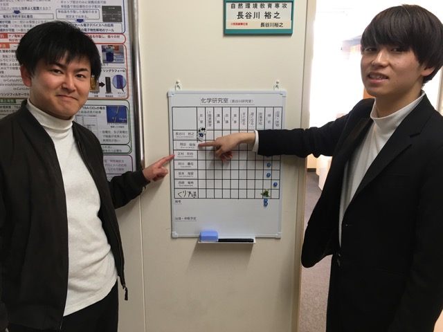 研究室のインジケータの降納式です