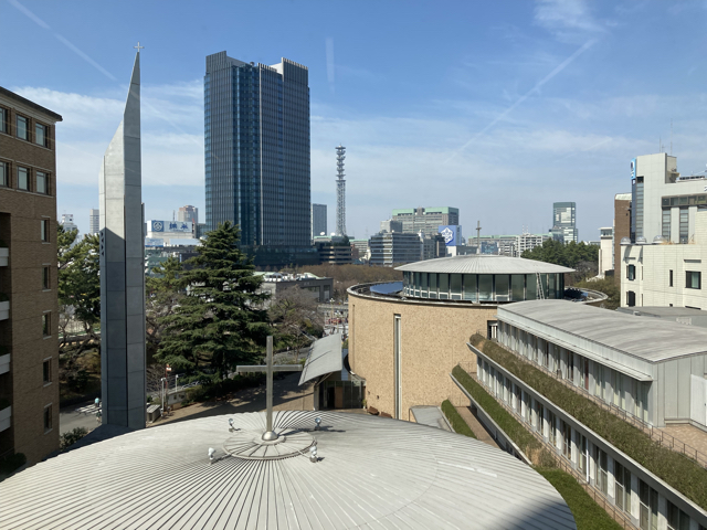 上智大学食堂からの風景