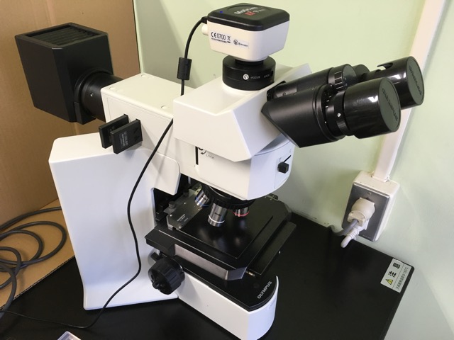 Industrial Microscope BX51M<br>OLYMPUS<br>Capturing camera MoticamX2 installed